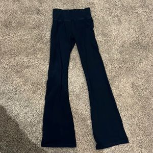 brandy melville navy blue flare leggings one size only high waisted
